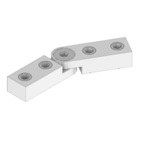 41-200-0 MODULAR SOLUTIONS ALUMINUM HINGE<br>MITER CONNECTOR - SCISSOR MITER CONNECTOR NO DRILLING